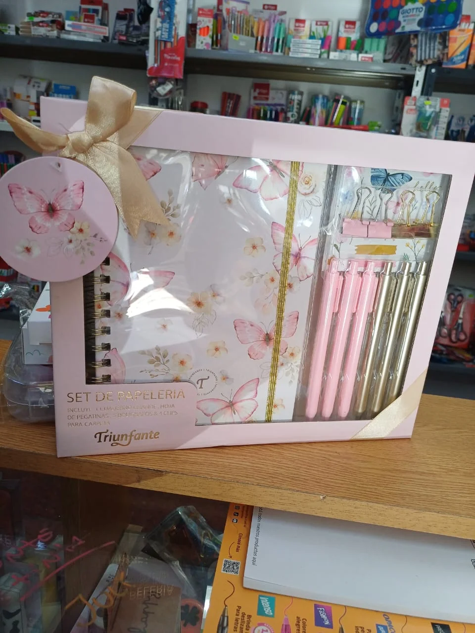 Set de papelería fina, libreta y bolígrafos para obsequio